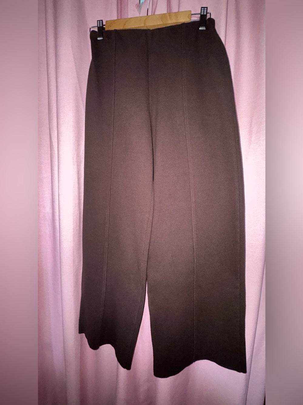 Zara Wide-Leg Pants in Brown